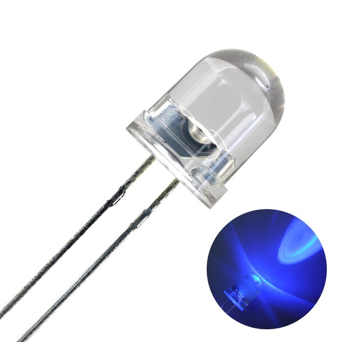 LED ... модель   8mm  синий  цвет  4000～5000mcd 50 штука  
