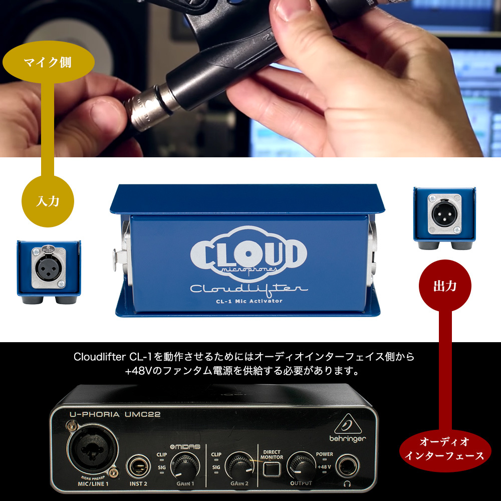 ☆新品未開封 正規品☆ Cloud Microphones Cloudlifter CL-1 マイク