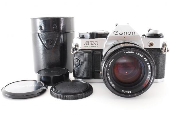 新しいスタイル + フィルムカメラ 35mm 一眼レフ Program AE-1 CANON キヤノン [美麗品] FD 927258 レンズ マニュアルフォーカス S.S.C. f/1.4 50mm キヤノン