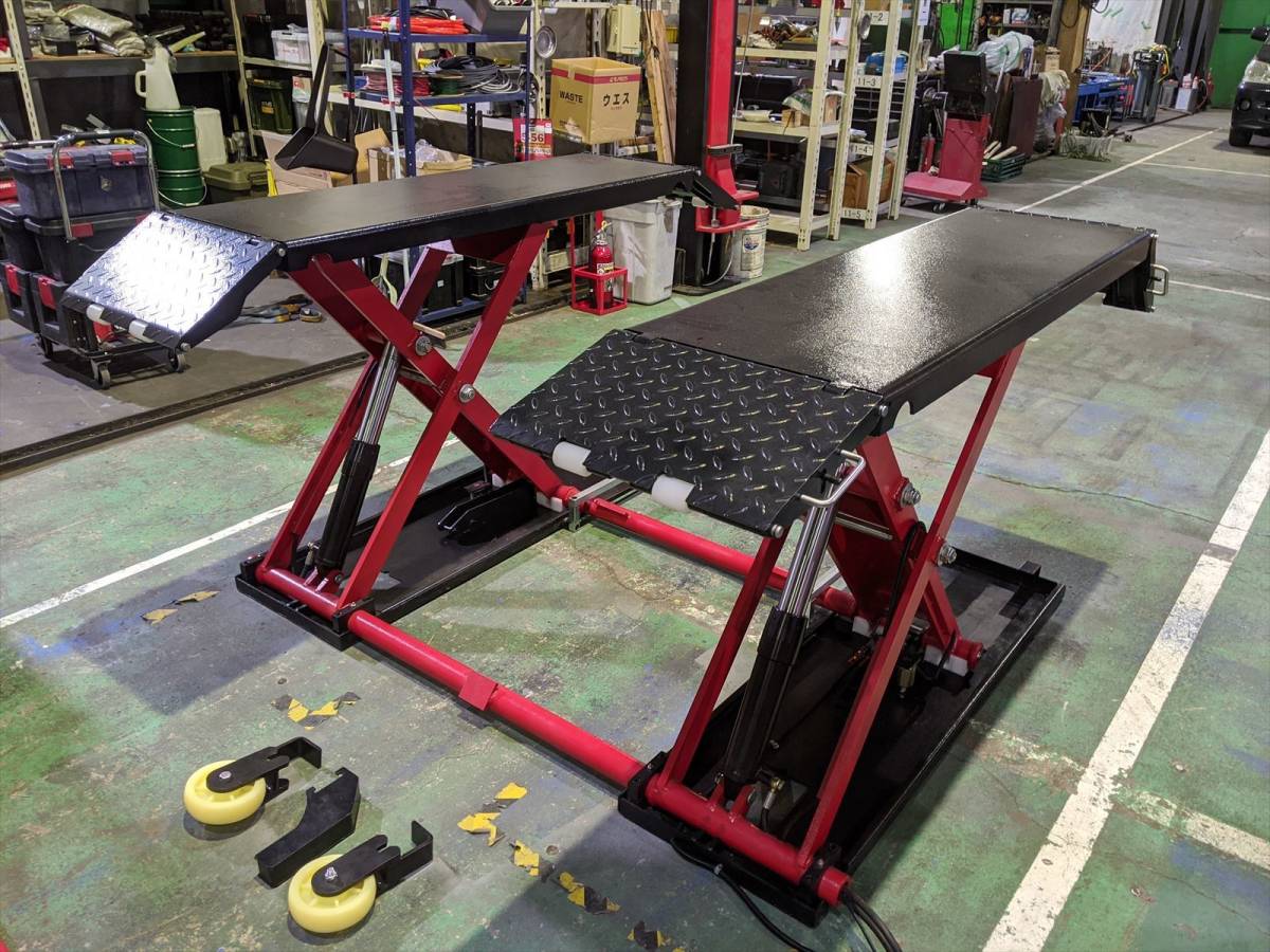 【引き取り限定】■A04108 未使用 ポータブルタイヤリフト 3ｔ 200Ｖ