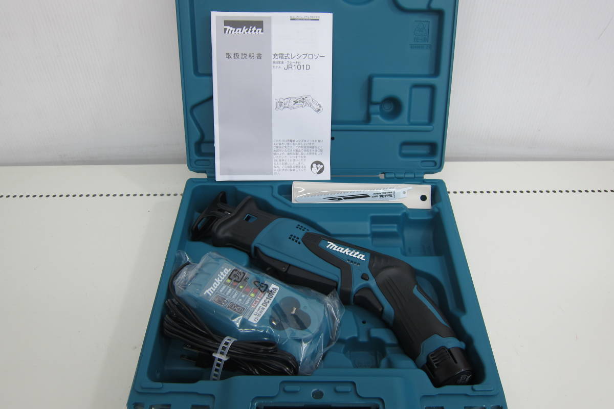 未使用品 makita マキタ 充電式 レシプロソー JR101DW 充電器