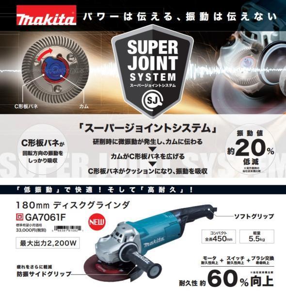 人気提案 マキタ ディスクグラインダ GA7061F 180mm