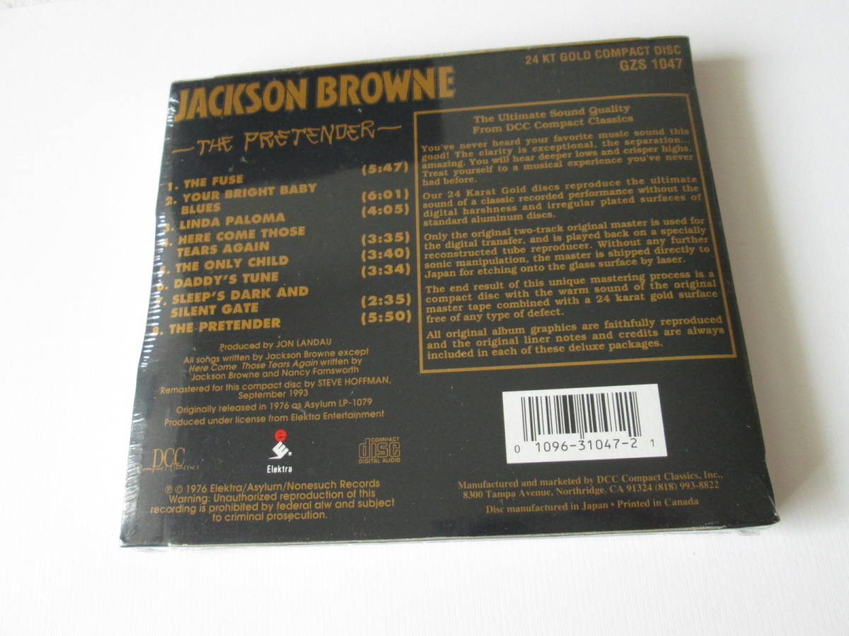 ★ジャクソン・ブラウン　JACKSON BROWNE☆プリテンダー　THE PRETENDER★未開封　Sealed★DCC 24 KARAT GOLD DISC