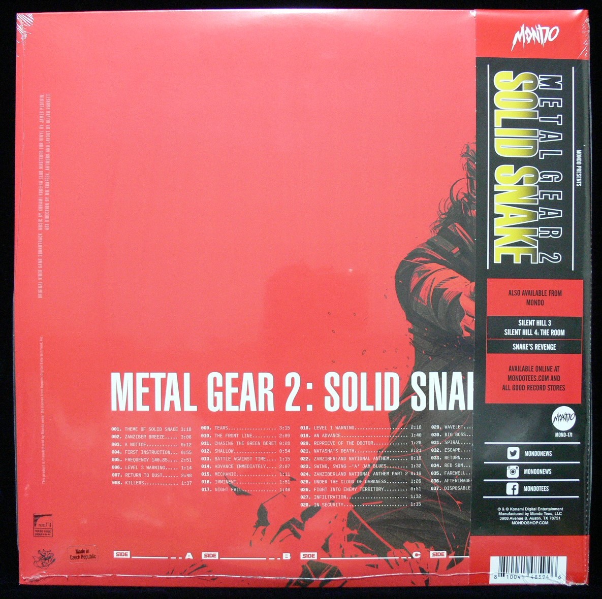 未使用品][送料無料] Metal Gear 2 Solid Snake Original Soundtrack 
