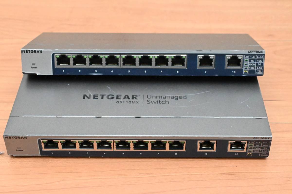 NETGEAR アンマネージ スイッチングハブ ギガ 10ポート GS110MX (10G