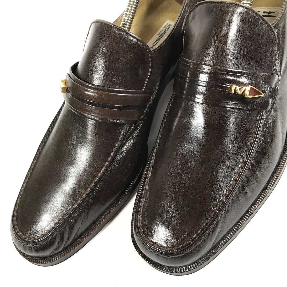 ％品質保証 MORESCHI 未使用品モレスキー本物 靴 7 イタリア製