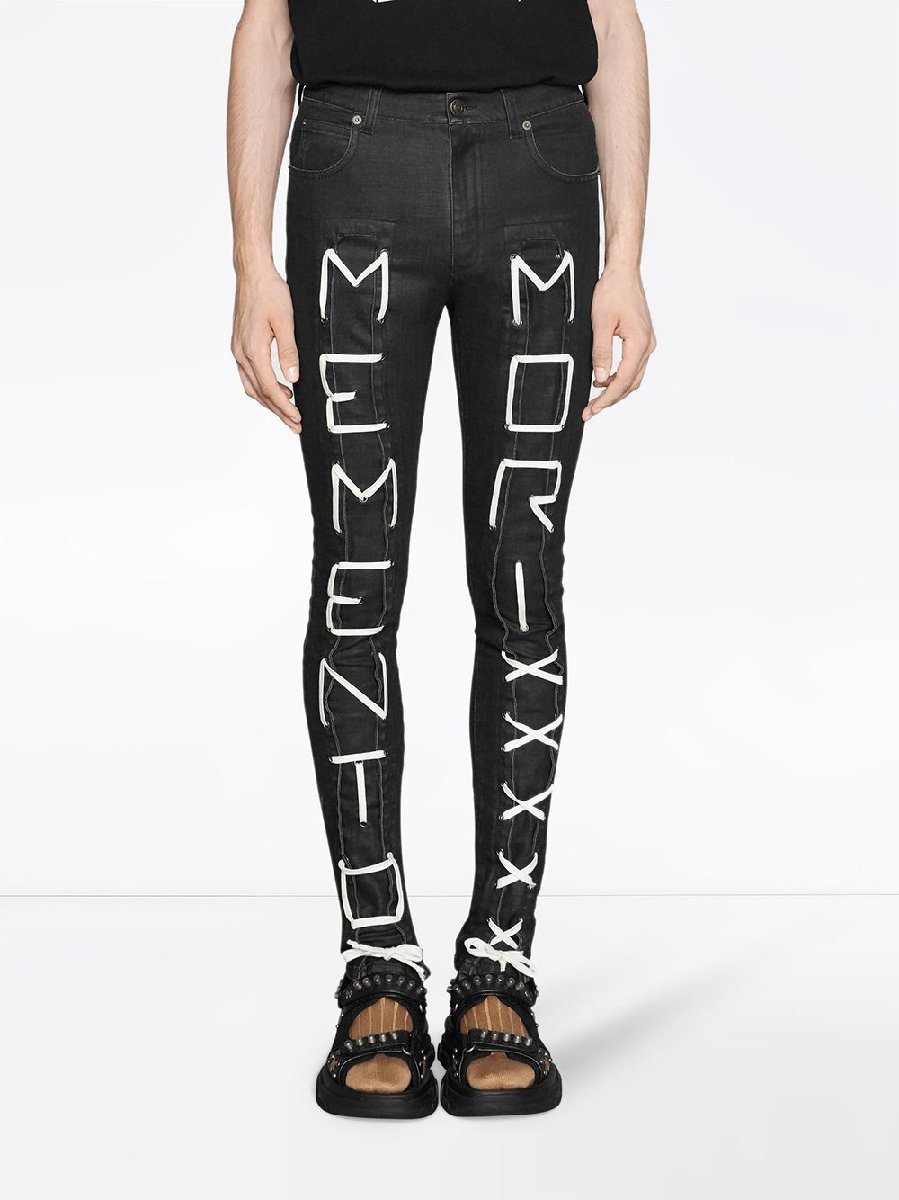 19SS 新品未使用 GUCCI グッチ MEMENTO MORI スーパースキニージーンズ