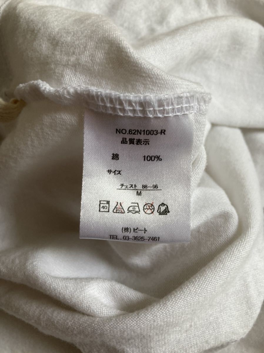 【送料無料】Norton ノートン ロゴプリント 半袖 Tシャツ M 白 ホワイト メンズ 刺繍_画像6
