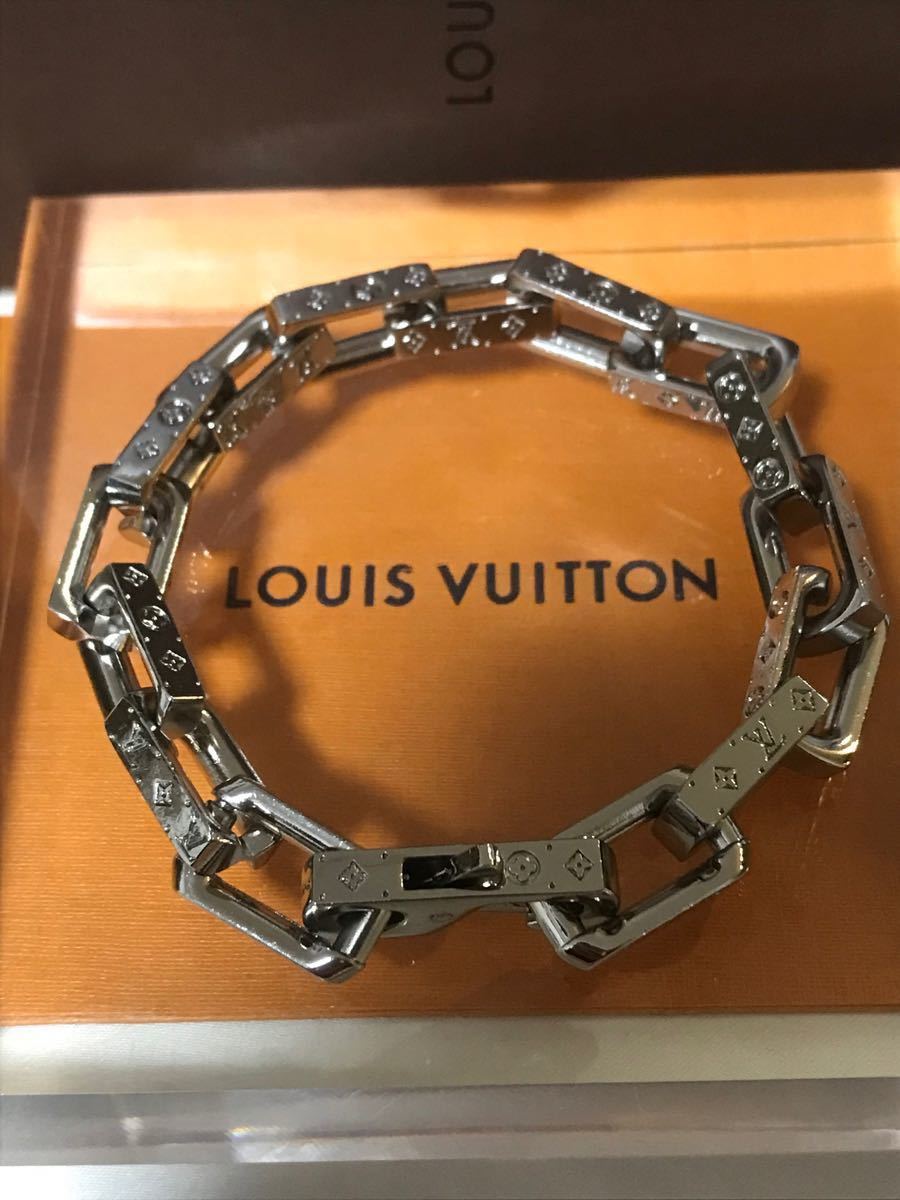 営業 極美品 LOUIS VUITTON チェーンモノグラム ブレスレット