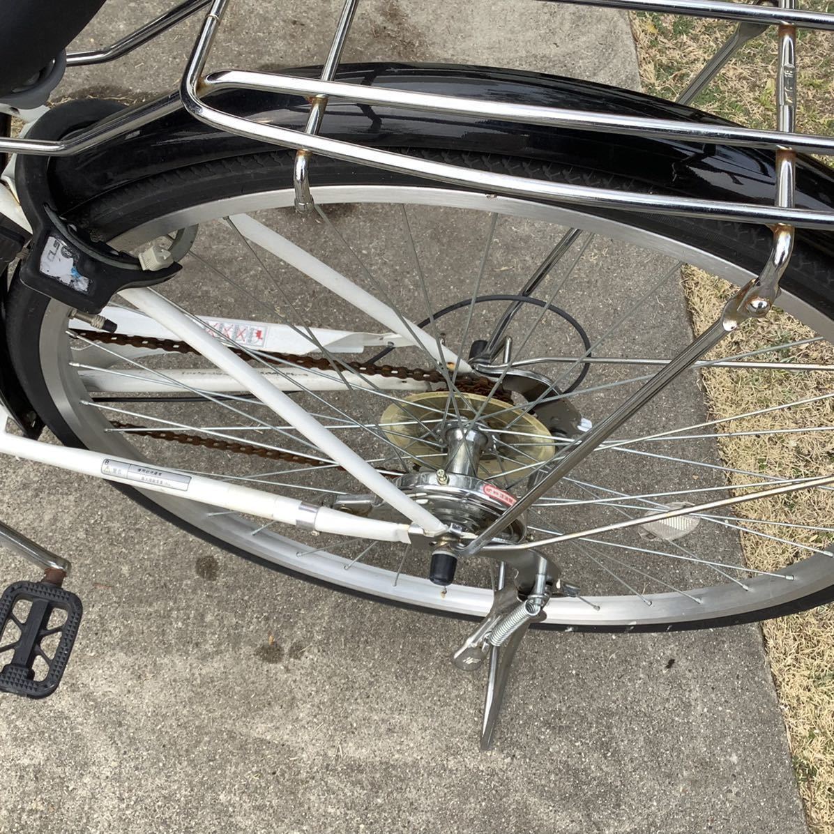 丸石 自転車 26インチ 5段変速 オートライト 白 | www.bioimune.com.br