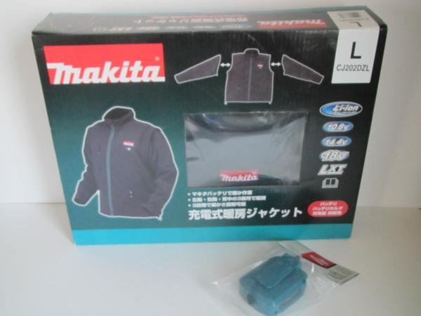 マキタ　暖房 ジャケット　Lサイズ　CJ202DZ +　USB付 ホルダ セット_画像3