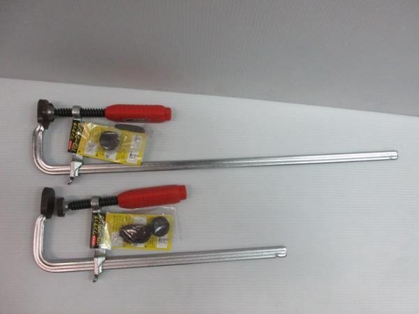 バクマ クランプ 500ｍｍ PL-500 300ｍｍ PL-300 2点　バイス 固定 木工 木工所 大工 建築 建設 造作 内装 リフォーム 改装 工務店 DIY