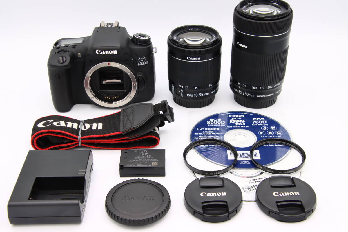 Canon デジタル一眼レフカメラ EOS 8000D ダブルズームキット EF-S18
