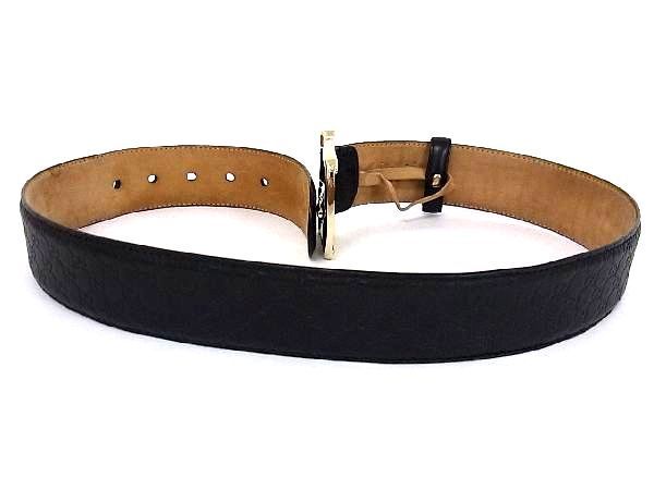 1円 GUCCI グッチ 281548 75 30 480199 GG柄 レザー ゴールド金具