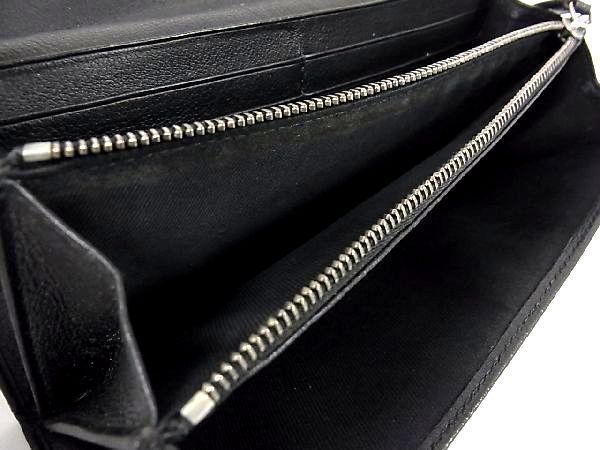 1円 BVLGARI ブルガリ ロゴマニア キャンバス×レザー 二つ折り 長財布