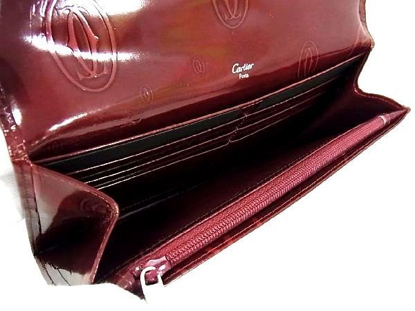 □美品□ Cartier カルティエ ハッピーバースデー パテントレザー 長