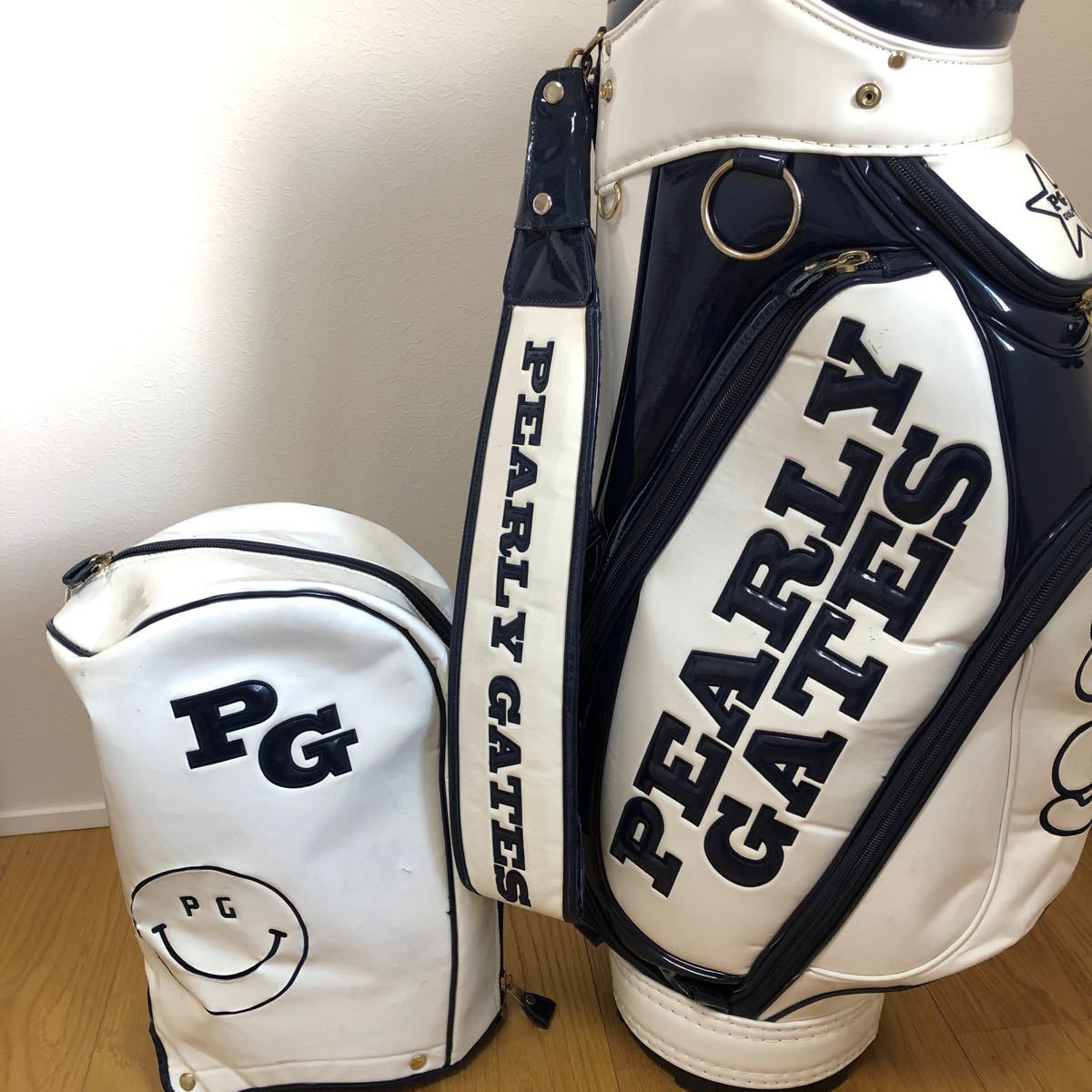 PEARLY GATES パーリーゲイツ キャディバッグ ツアーモデル ネイビー