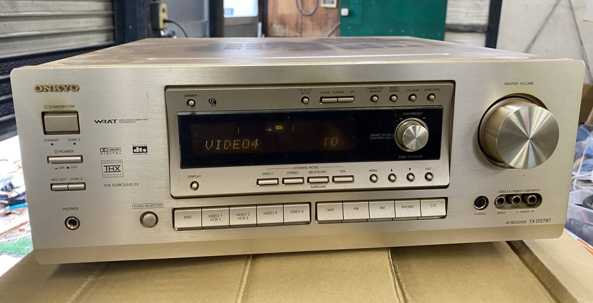 中古　＊ 　ONKYO　：　　AVレシーバー　TX-DS787　　（ジャンク扱い）_画像1