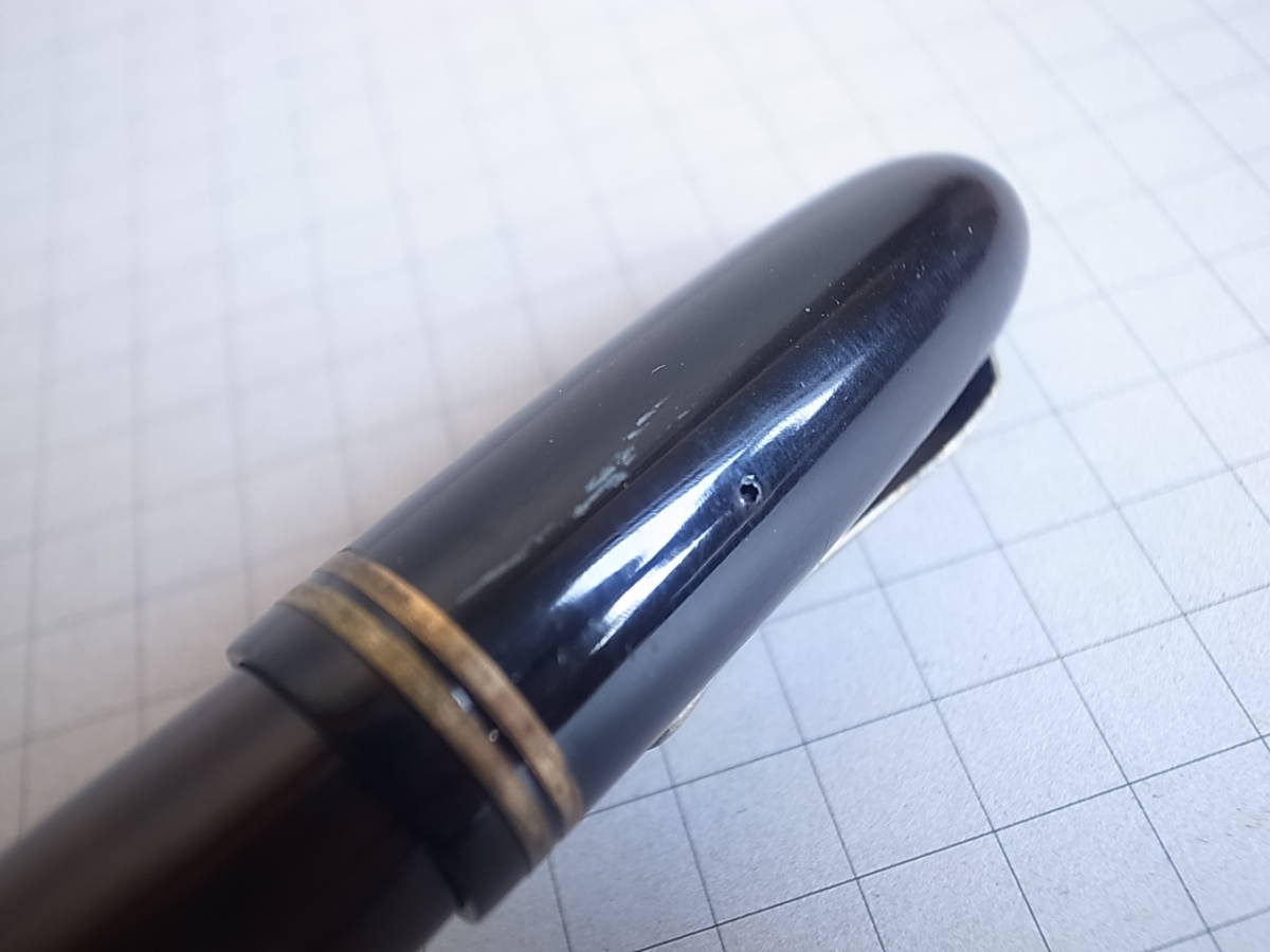 天】HYOJUN 四つ割菱マーク太軸万年筆 WARRANTED 14KT DIA GOLD 天】HYOJUN 四つ割菱マーク太軸万年筆 WARRANTED 14KT DIA GOLD