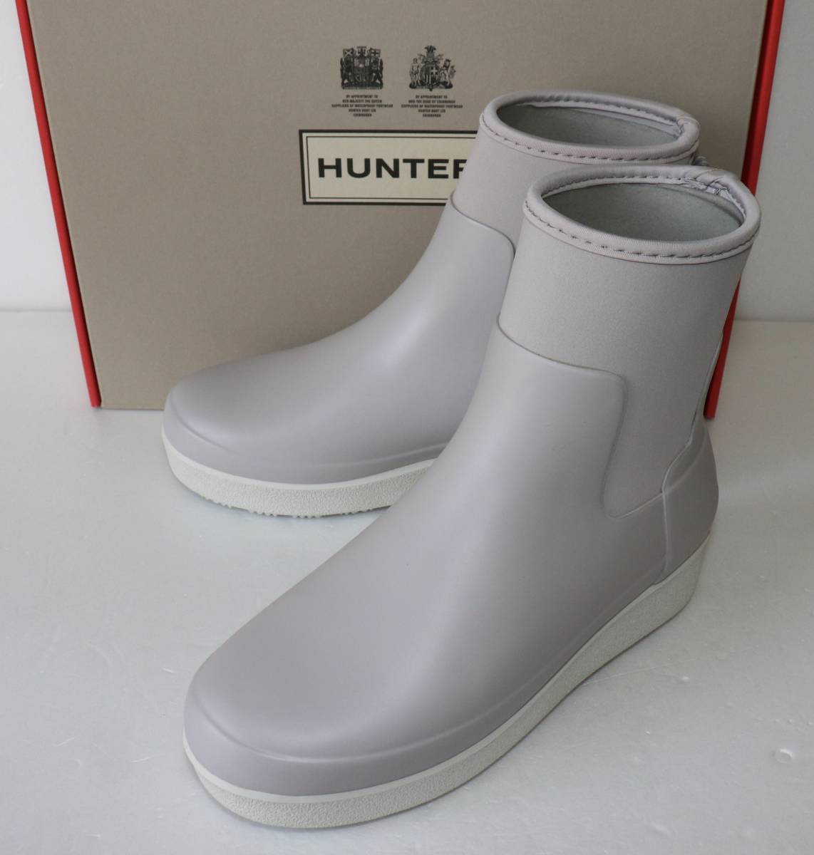 定価21450 新品 本物 HUNTER 靴 レディース リファインド クリーパー ネオ チェルシー ブーツ WFS2046NRE ハンター JP25 UK6 US7 EU39 6029