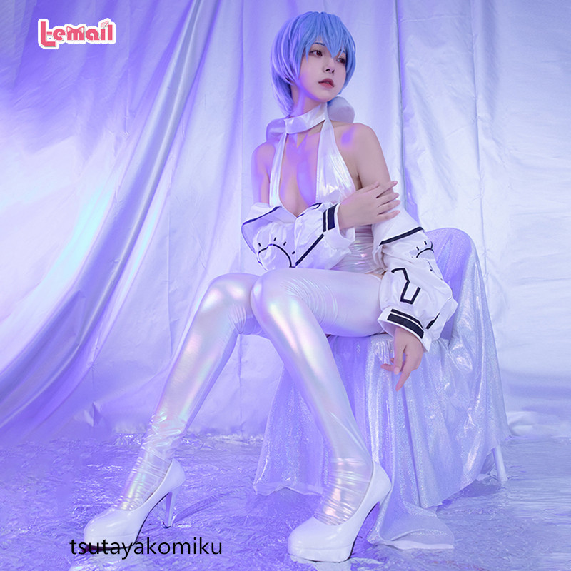  high quality new work Neon Genesis Evangelion Ayanami Rei Leotard costume play clothes manner shoes . wig optional 