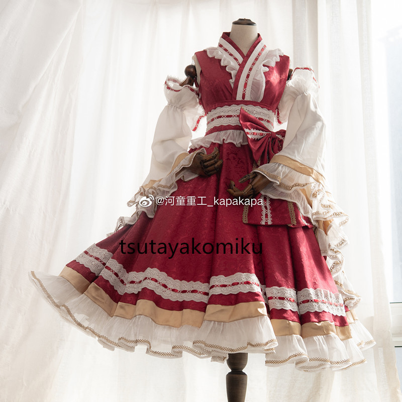 高品質 新作 東方Project 博麗霊夢 レッド コスプレ衣装 風 靴と