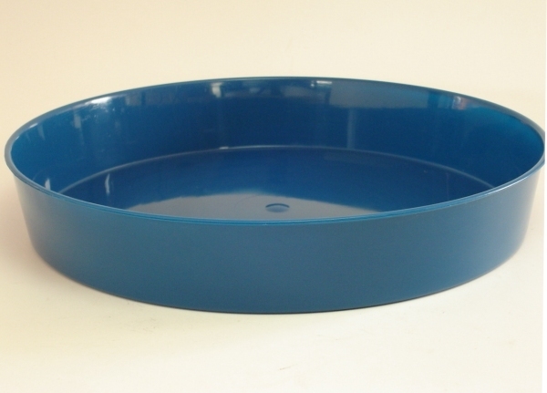 鉢を室内に　水やりしやすく　鉢皿　９号DX　青　115017　受け皿