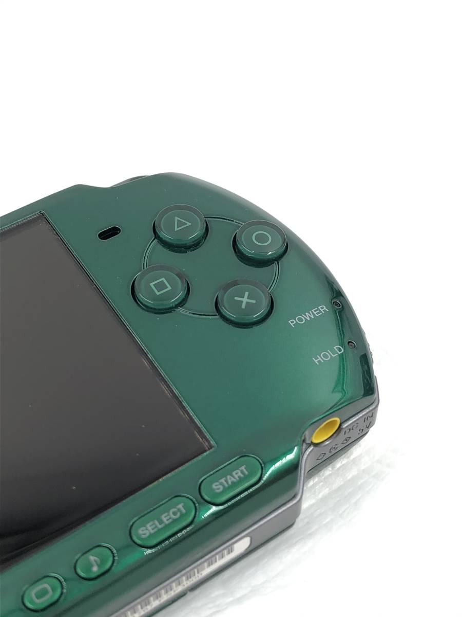 極美品】 PSP‐3000 スピリティッド・グリーン (PSP-3000SG) 画面傷なし