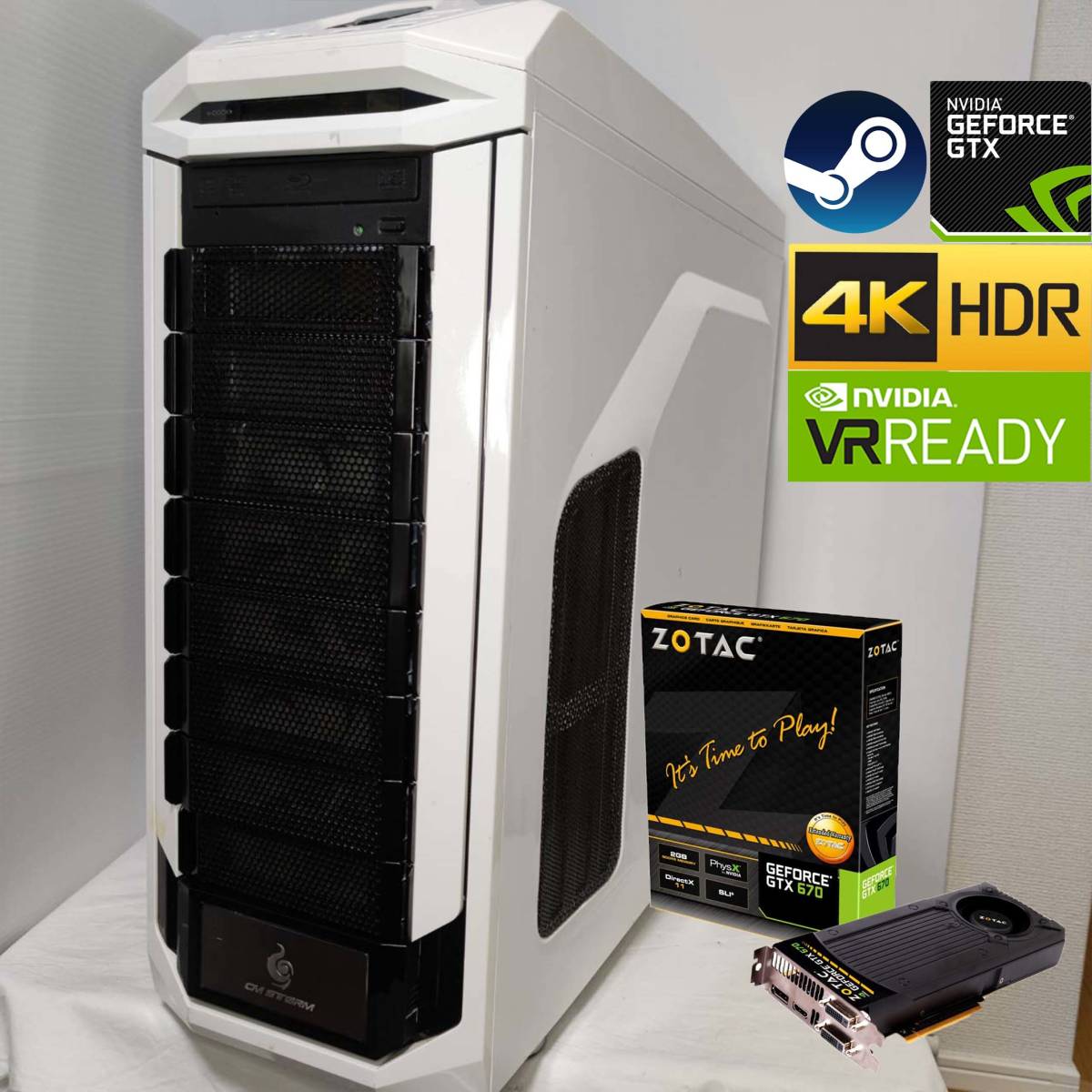 早者勝ち! ゲーミングPC/新品PCケース/新品SSD240GB/GTX670 I7