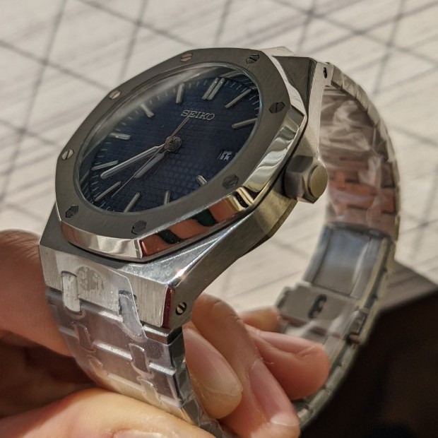 SEIKO MOD NH35自動巻きデイト付 ロイヤルオーク仕様