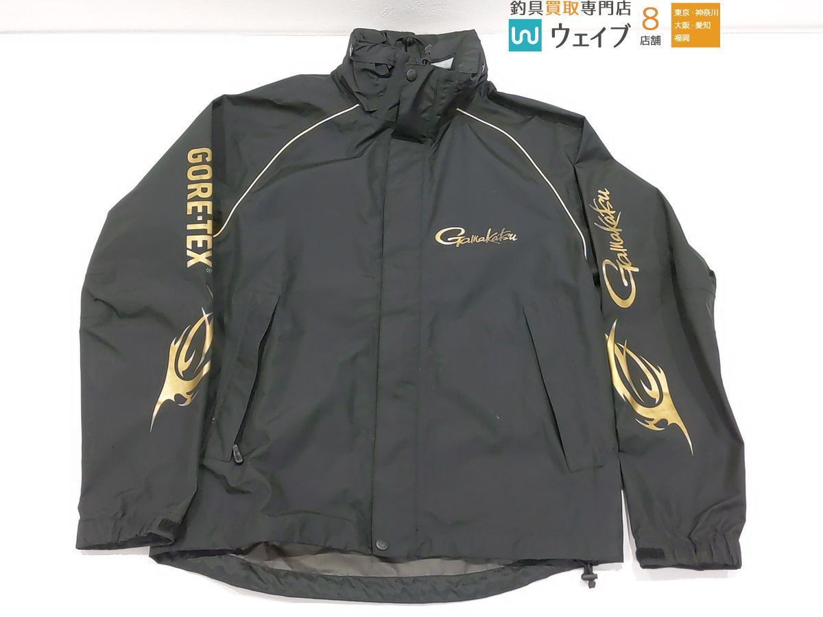 格安特価 ガマカツ ゴアテックスレインスーツ GM3379 ブラック 3L