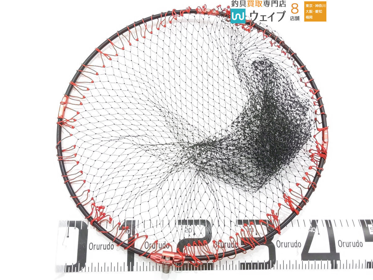 がまかつ 四折りジュラルミン 玉枠 、タモ枠 45cm GM835、釣武者 タモ網ケース付属_80F245538 (2).JPG