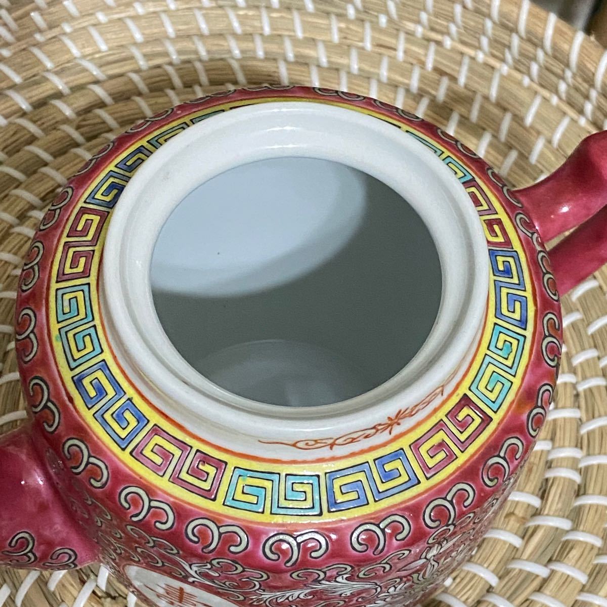 景徳鎮 ティーポット 急須 中国 茶器 デッドストック シノワズリ 景徳鎮 ティーポット 急須 中国 茶器 デッドストック シノワズリ