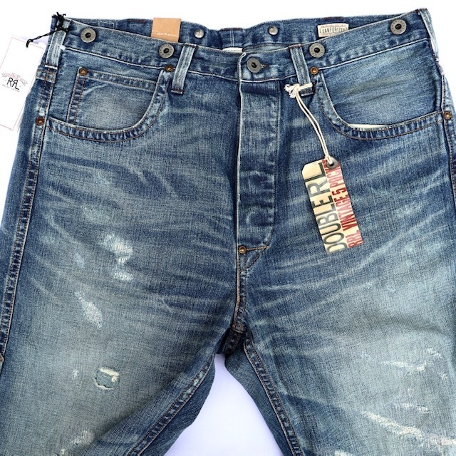 定価61600円 W32 RRL デニム ワークパンツ サスペンダーボタン付き