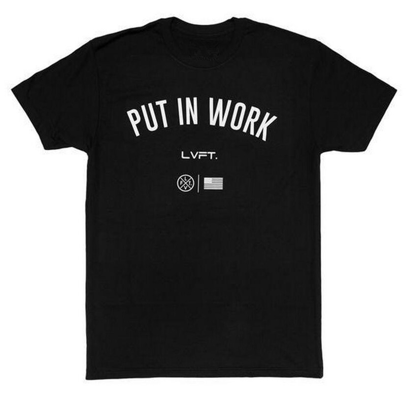 [ free shipping ]LVFT T-shirt PUT IN WORK black L size *LIVE FIT