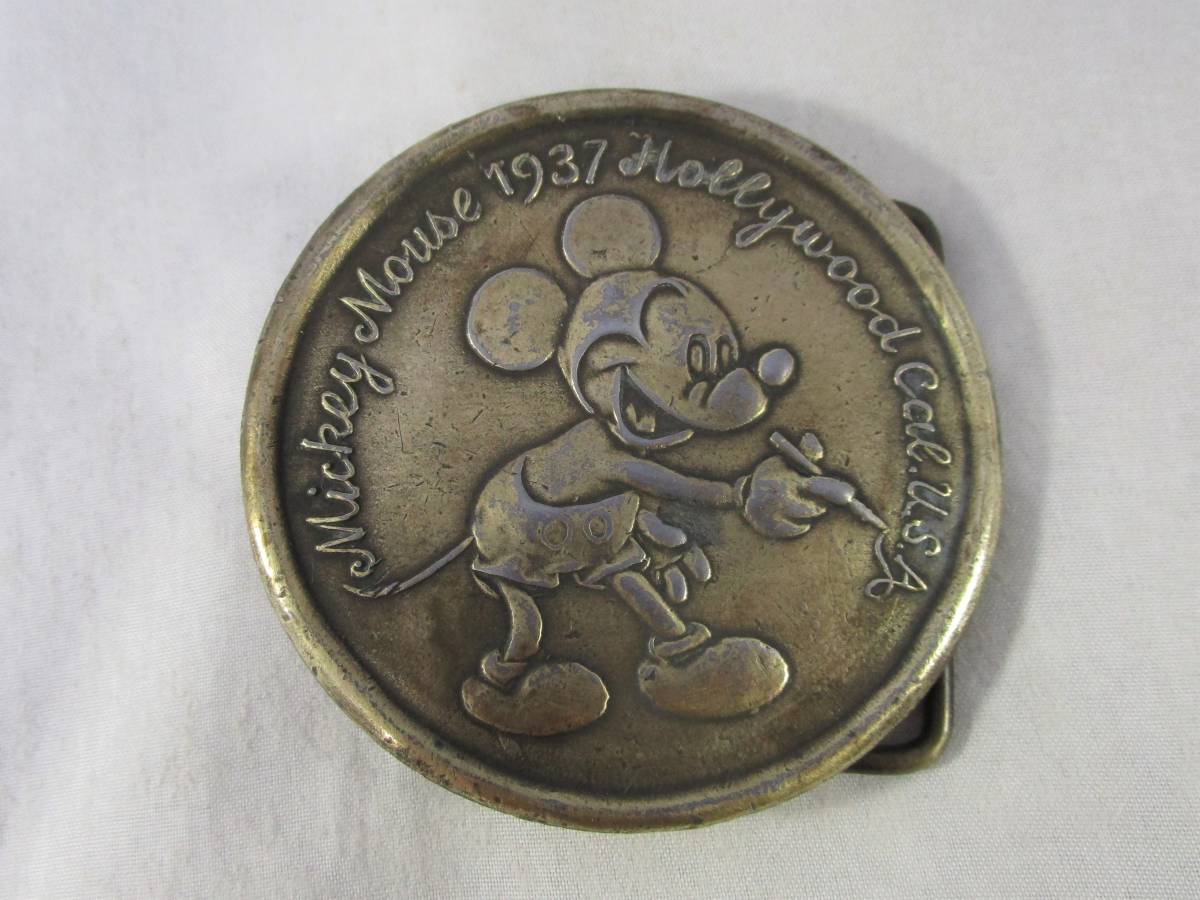 1937年製 TIFFANY&CO.ティファニー DISNEY ディズニー MICKEY MOUSE ミッキーマウス ヴィンテージ アンティーク ベルト バックル アメリカ_画像3