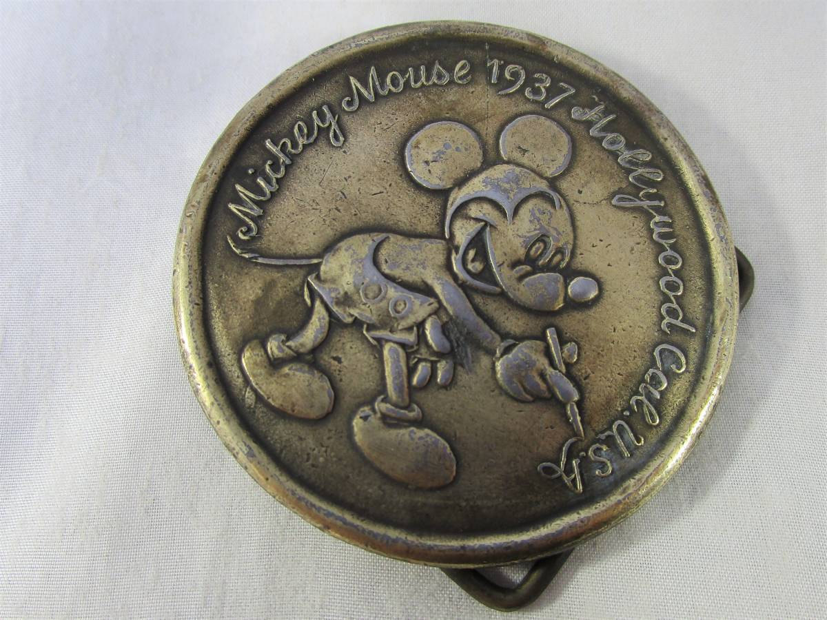 1937年製 TIFFANY&CO.ティファニー DISNEY ディズニー MICKEY MOUSE ミッキーマウス ヴィンテージ アンティーク ベルト バックル アメリカ_画像2