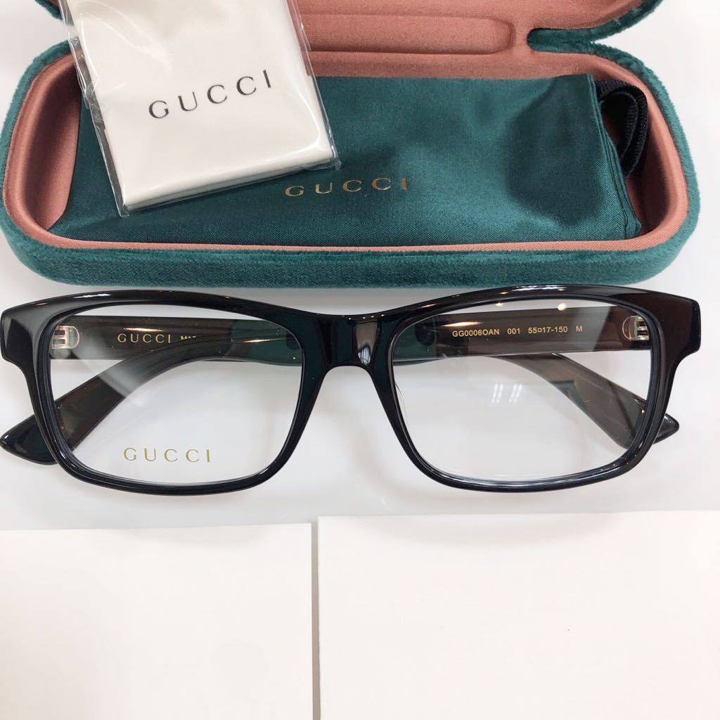 在庫入れ替え半額SALE! 安心の正規品 定価44,000円 GUCCI グッチ gucci GG0006OAN 001 GG0006 メガネ メガネフレーム 眼鏡 眼鏡フレーム