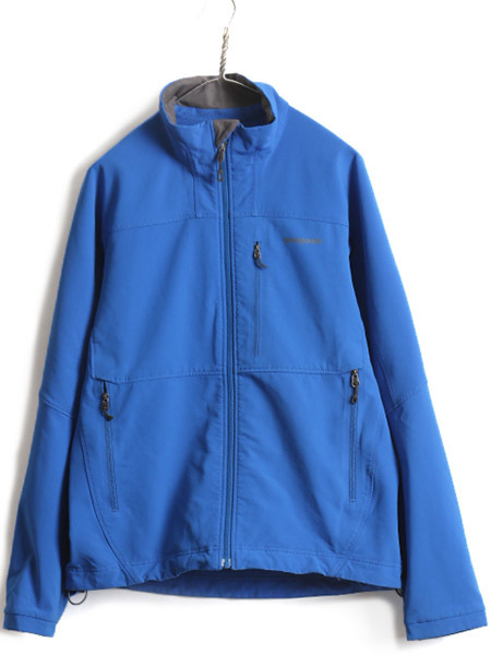 11年製 ■ パタゴニア ガイド ジャケット ( メンズ M ) 古着 Patagonia ソフトシェル ジャンパー ブルゾン フリース ライナー付き ブルー