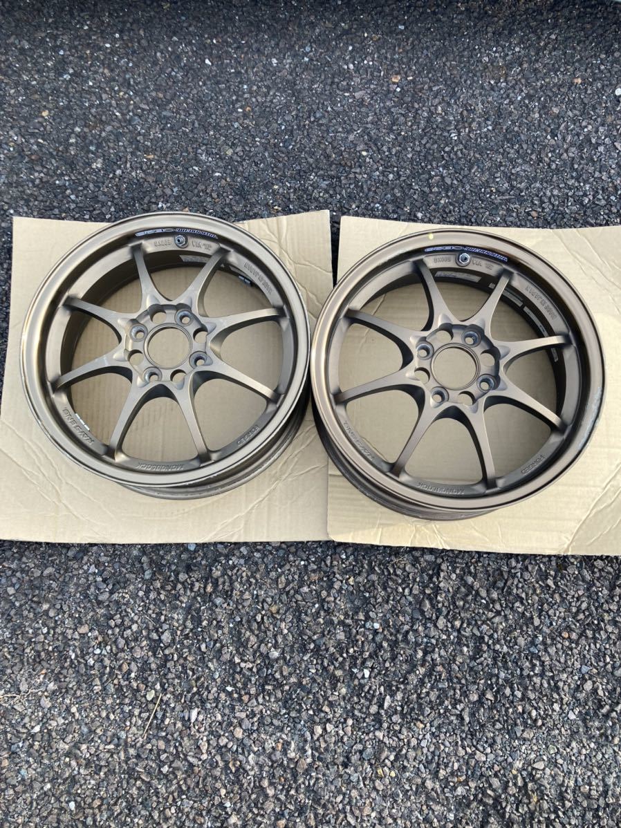 RAYS VOLKRACING CE28N 15インチ 5.5J+45 pcd100 4穴 2本