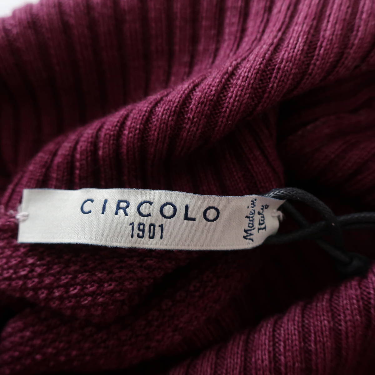 品質 新品 CIRCOLO 1901 イタリア製 ウール100%セーター ニット M