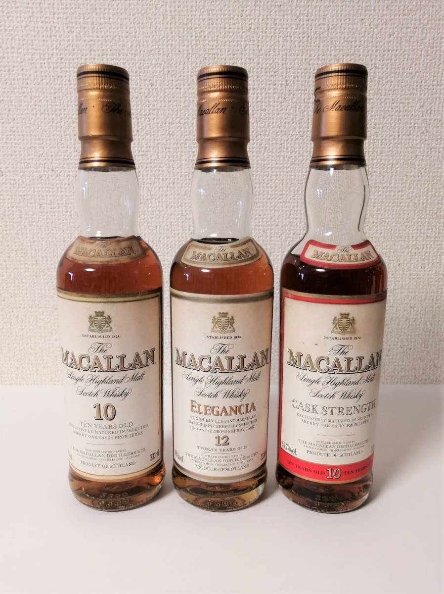 The MACALLAN マッカラン 10年 12年エレガンシア 10年カスク