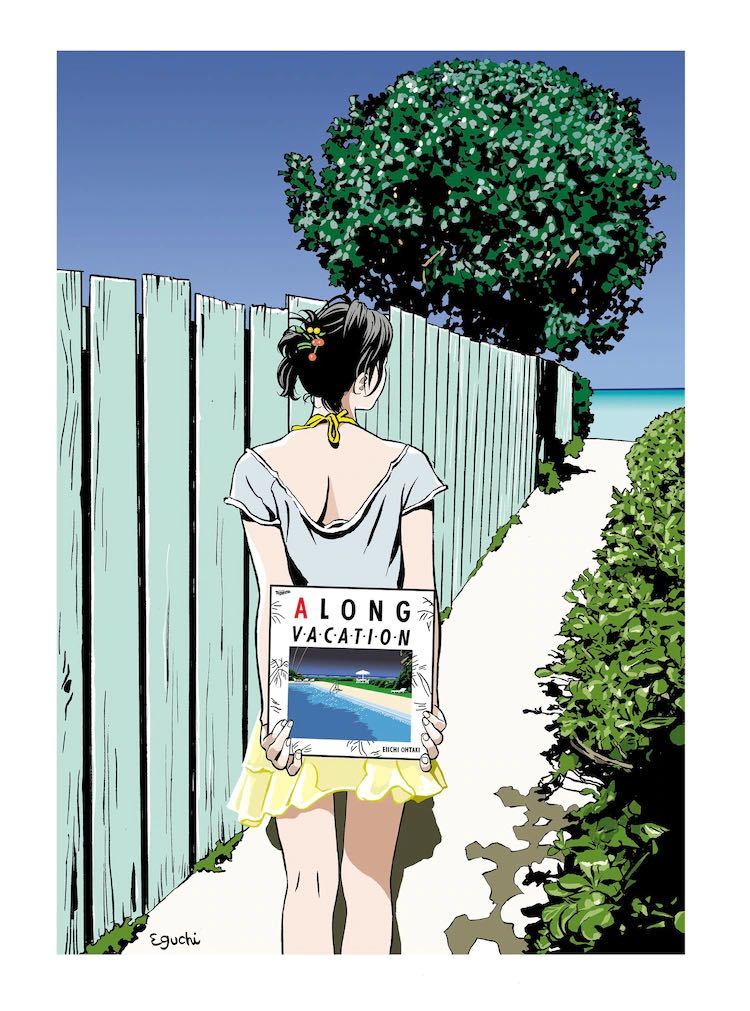 Yahoo!オークション - 江口寿史 版画『A LONG VACATION 』kyne Yahoo!オークション - 江口寿史 版画『A LONG VACATION 』kyne