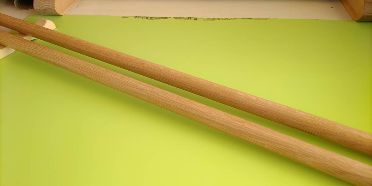 [ noodle stick ]* white oak *1.2M*2 pcs set [ soba tool ]
