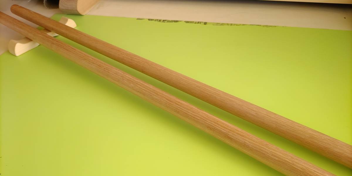 [ noodle stick ]* white oak *1.2M*2 pcs set [ soba tool ]