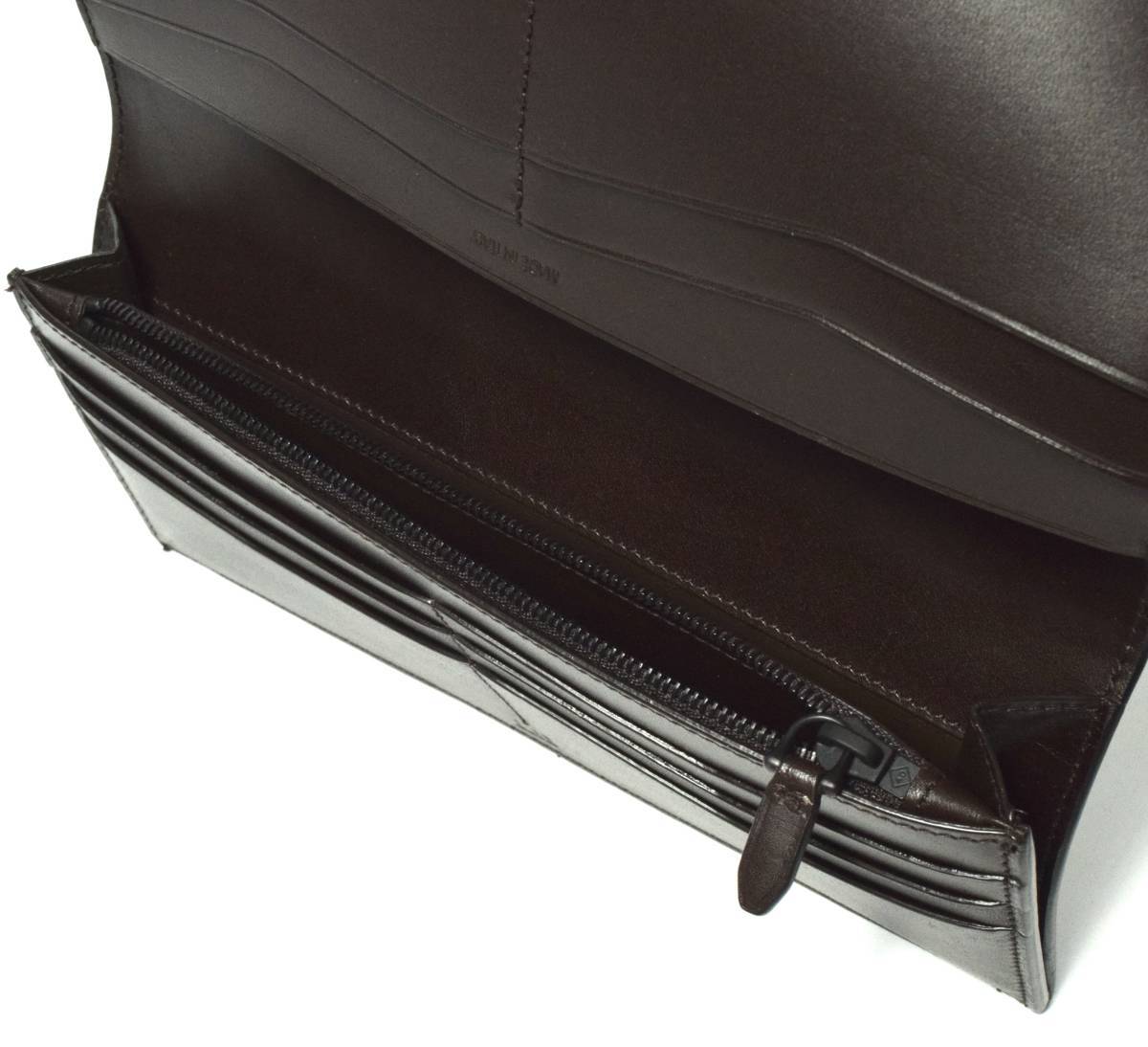 未使用 dunhill ダンヒル CHASSIS シャーシ 長財布 カーボン調レザー