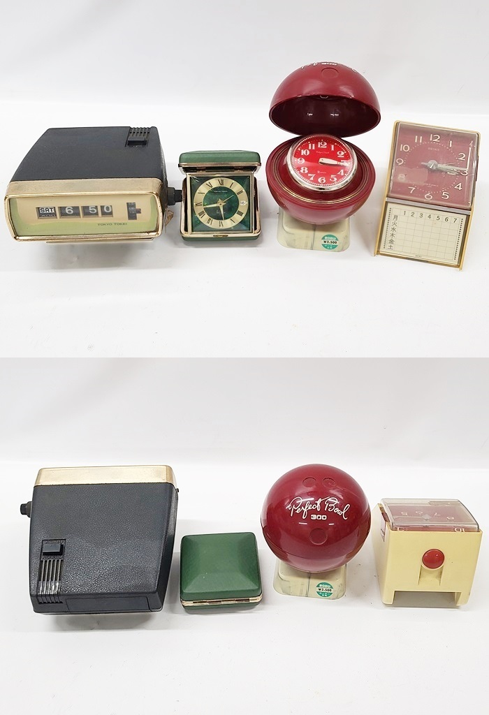 ☆昭和レトロ 置時計 大量 16個セット MEIJI 30DAY / SEIKO / Rhythm