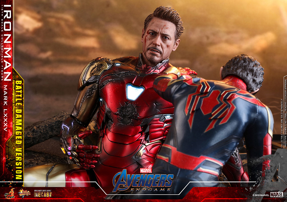 1/6 hot игрушки игрушка sapiens ограничение Avengers Ⅳ end игра Ironman * Mark 85 Battle повреждение версия бонус версия 