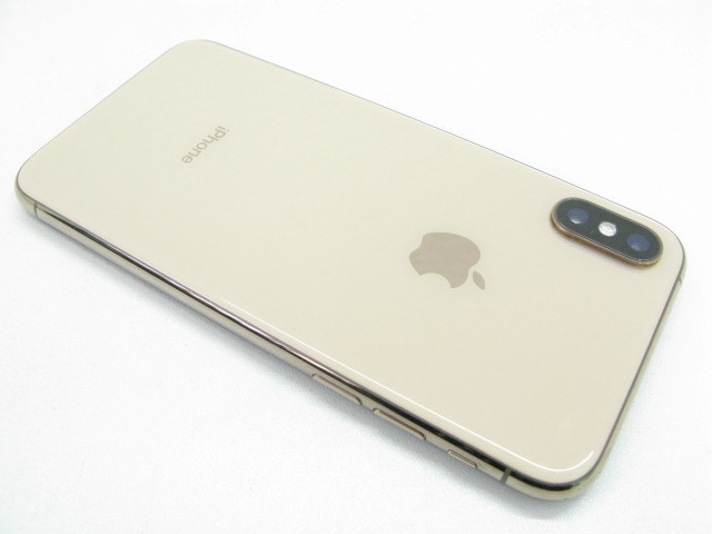 SIMフリー au iPhoneXS 256GB ゴールド SIMロック解除済み【a066a
