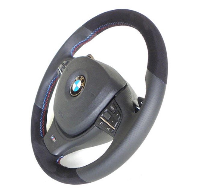 新品 在庫即納品 限定1本 BMW F10 5シリーズ / F12 6シリーズ / F01 7シリーズ　パドル付専用　ウッドテアリング　by JASTEC DESIGN_画像3